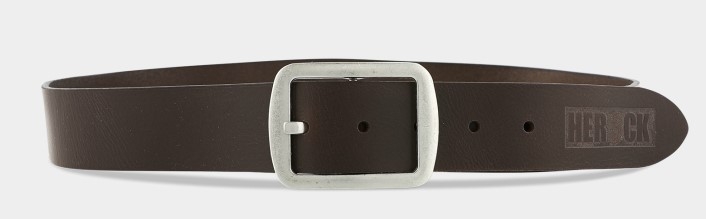 CINTURON BOREAS CUERO AJUSTABLE MARRON (