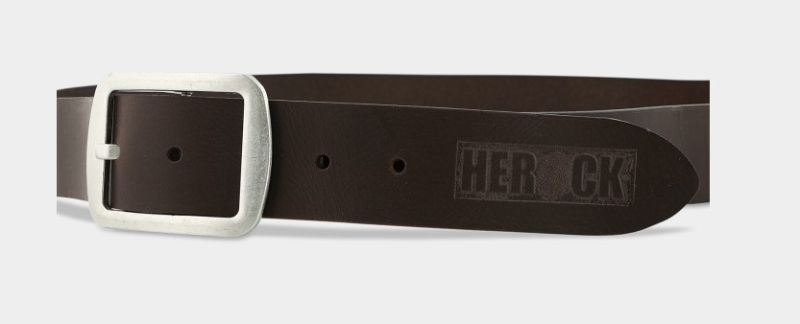 CINTURON BOREAS CUERO AJUSTABLE MARRON (