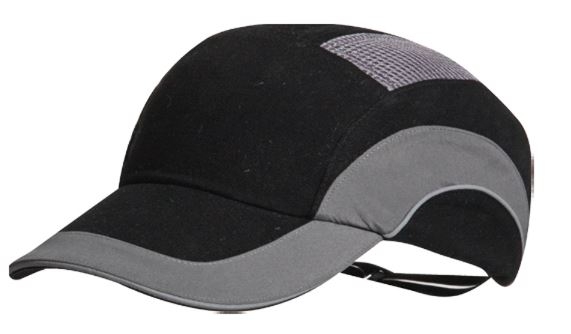 GORRA ANTIGOLPES EN812 NEGRA GRIS VISERA