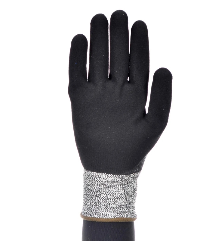 GUANTE ANTICORTE HPPE NITRILO GRIS 4X42E