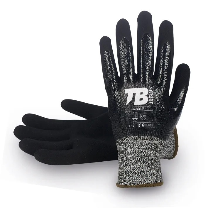 GUANTE ANTICORTE HPPE NITRILO GRIS 4X42E