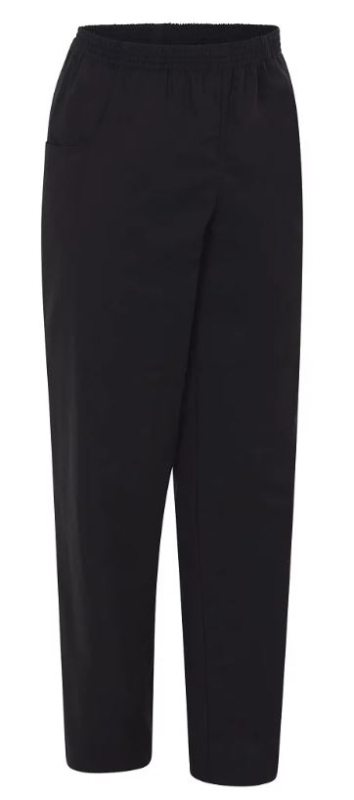 PANTALON COCINA NEGRO C/GOMA T-XS (4115)