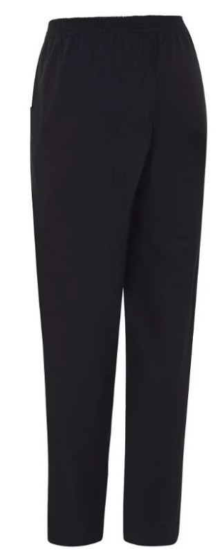 PANTALON COCINA NEGRO C/GOMA T-XS (4115)