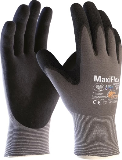 GUANTE FINO NITRILO GRIS/NEGRO 4131A (MA