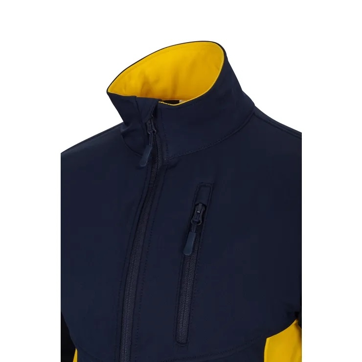 CHAQUETA SOFTSHELL MARINO/AMARILLO T-S (