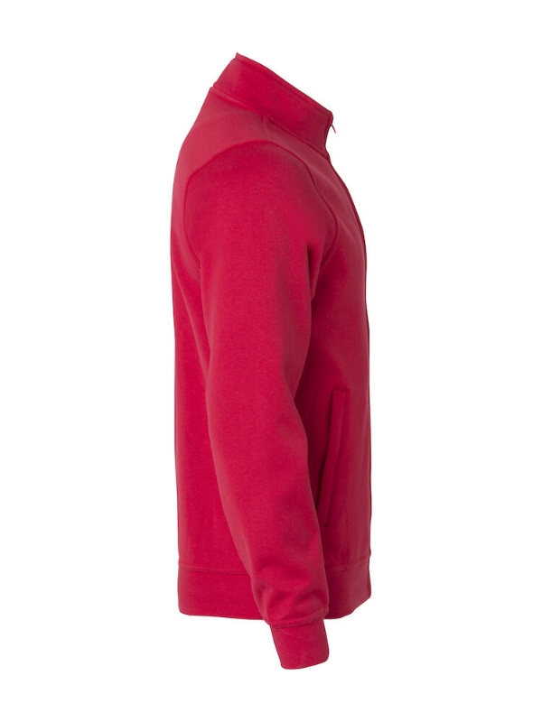 SUDADERA 65%POL 35%ALG. CREMALLERA ROJO 