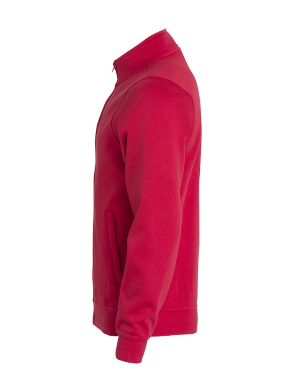 SUDADERA 65%POL 35%ALG. CREMALLERA ROJO 