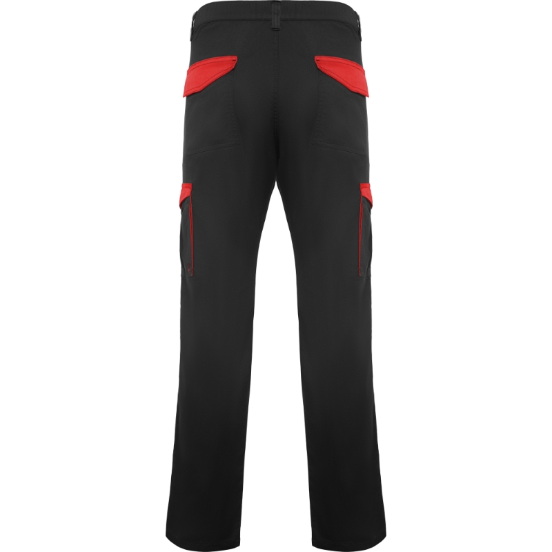 PANTALON TERGAL NEGRO/ROJO MULTIB T-56 (