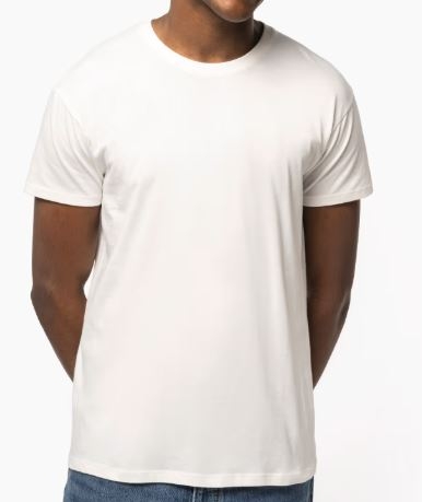 CAMISETA ALGODÓN BIO M/C BLANCA T-5XL (K