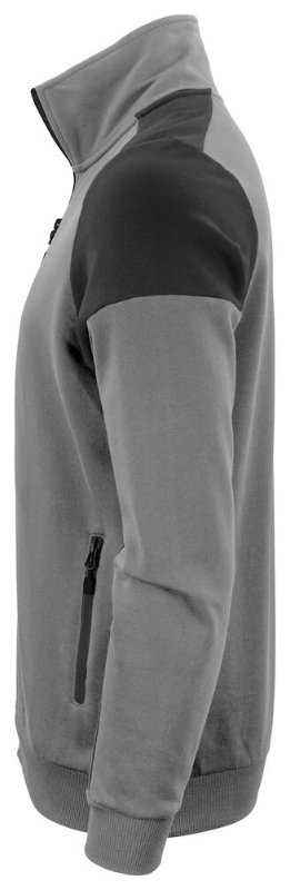 SUDADERA GRIS/NEGRO CREMALLERA T-L (2262