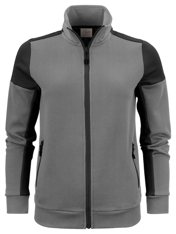 SUDADERA GRIS/NEGRO CREMALLERA MUJER (22