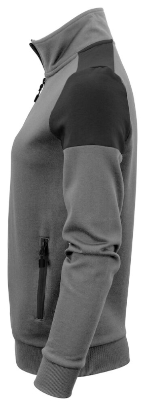 SUDADERA GRIS/NEGRO CREMALLERA MUJER T-X