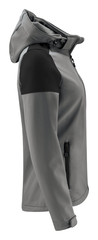 CHAQUETA SOFTSHELL GRIS/NEGRO MUJER T-L 