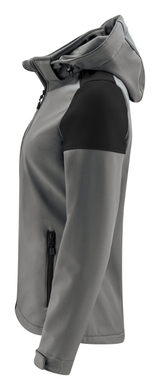 CHAQUETA SOFTSHELL GRIS/NEGRO MUJER T-XL