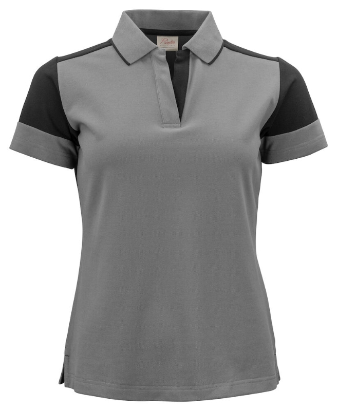 POLO MANGA CORTA MEZCLA ANTRACITA/NEGRO 