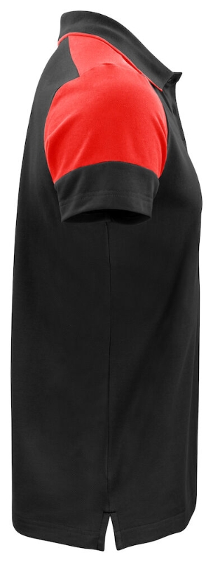 POLO 60%ALG 40%POL 200g NEGRO/ROJO M/C T