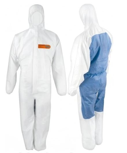 BUZO DESECHABLE PP/SMMS BLANCO/AZ COVERS