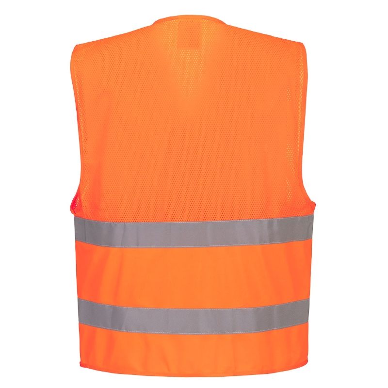 CHALECO AV FINO NARANJA MEDIA MALLA  2 B