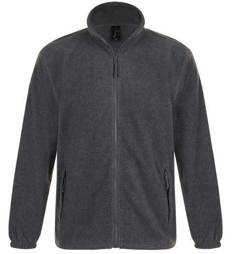 FORRO POLAR CREMALLERA GRIS MEZCLA 350 T