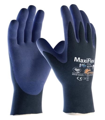 GUANTE FINO NITRILO AZUL OSCURO 4121A (M