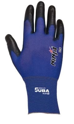 GUANTE FINO PU AZUL/NEGRO TACTIL 2121X (