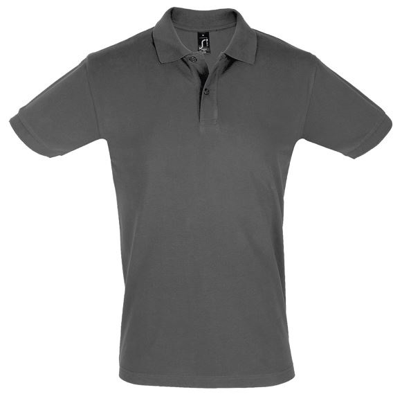POLO MANGA CORTA ALGODON GRIS OSCURO (SO