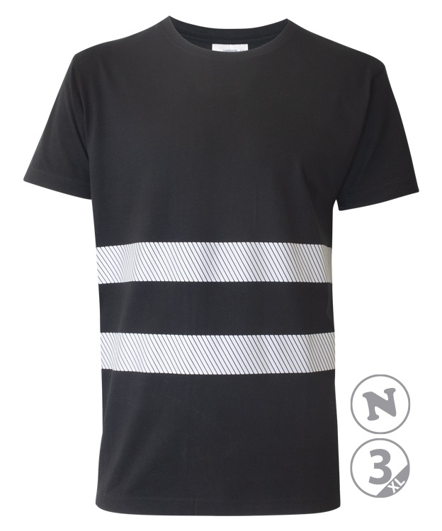 CAMISETA M/C ALGODON NEGRO REFLEX T-L (1