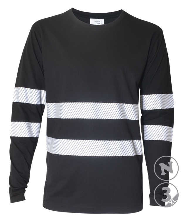 CAMISETA M/L ALGODON NEGRO REFLEX T-S (1