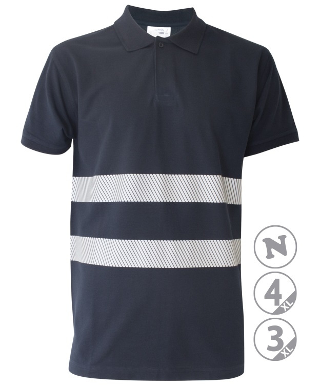 POLO M/C ALGODON MARINO REFLEX T-XXL (18