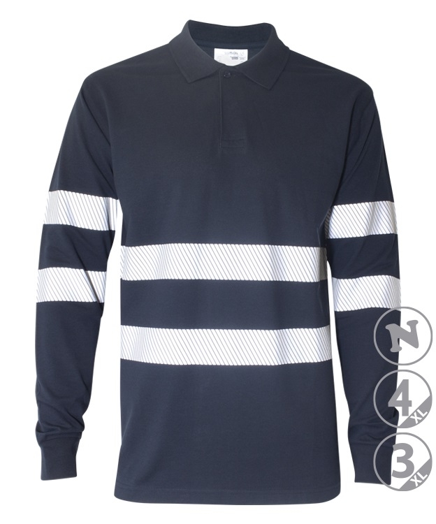 POLO M/L ALGODON MARINO REFLEX T-3XL (18