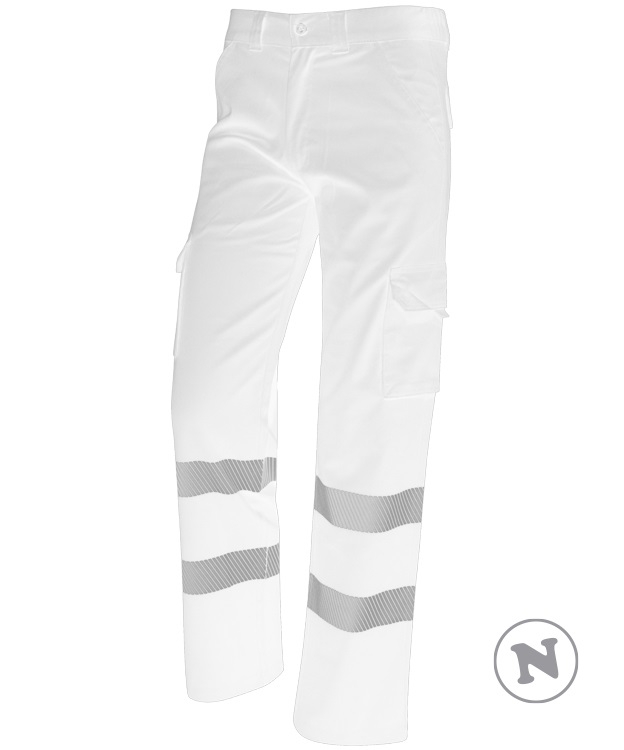 PANTALON TERG. ELAST BLANCO 240 GR. REFL