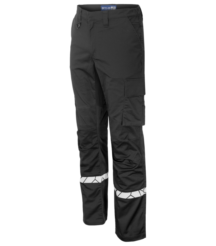 PANTALON TERG. NEGRO/NEGRO 245 GR. REFLE
