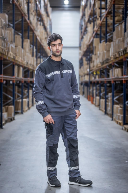 PANTALON TERG. GRIS/NEGRO 245 GR. REFLEX