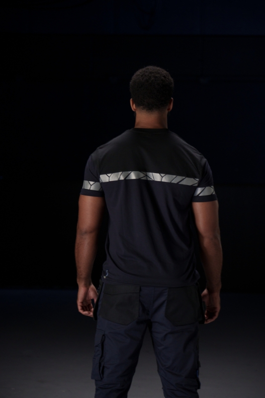 CAMISETA M/C MEZCLA 180 gr. NEGRO/NEGRO 