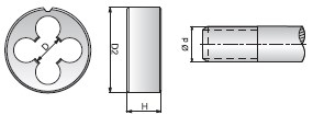 COJINETE MANO EN 22568 M-10 x 0,75 6G HSS