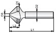 AVELLANADOR DIN 335C HSSE TIN 90º Ø10,4