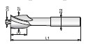 AVELLANADOR DIN 373 HSS Ø22x15 (M14/f)