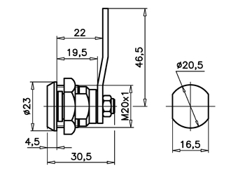 CERRADURA 200024 LLAVE IGUAL