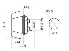 CERRADURA 400703 MANECILLA