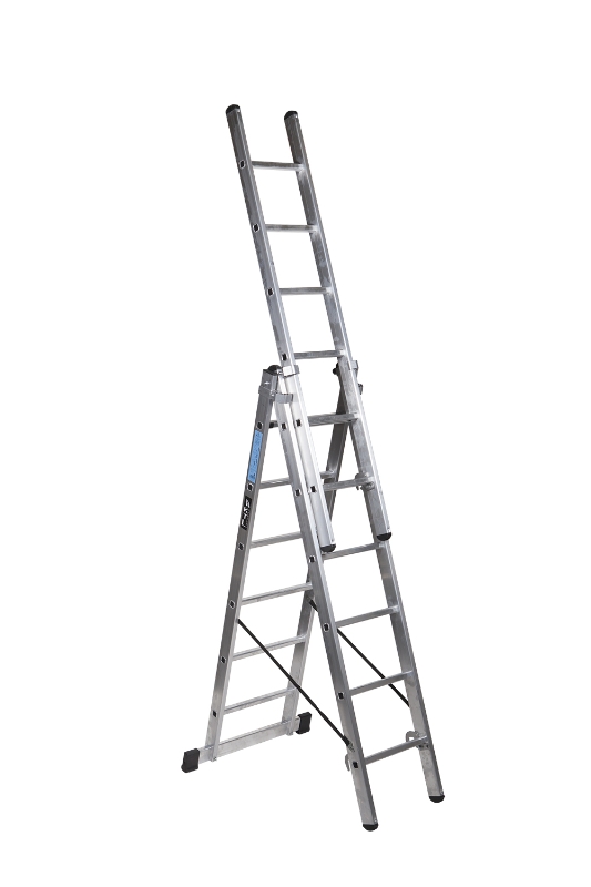 ESCALERA KETTAL TRIPLE CON BASE 3X6 PELDAÑOS
