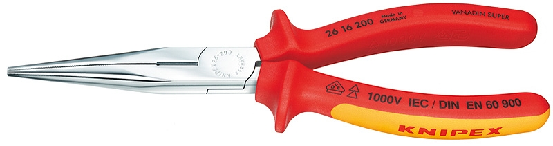 26 16 200 ALICATE MONTAJE BOCA CIGÜEÑA 200mm VDE 1000V. AISLADO