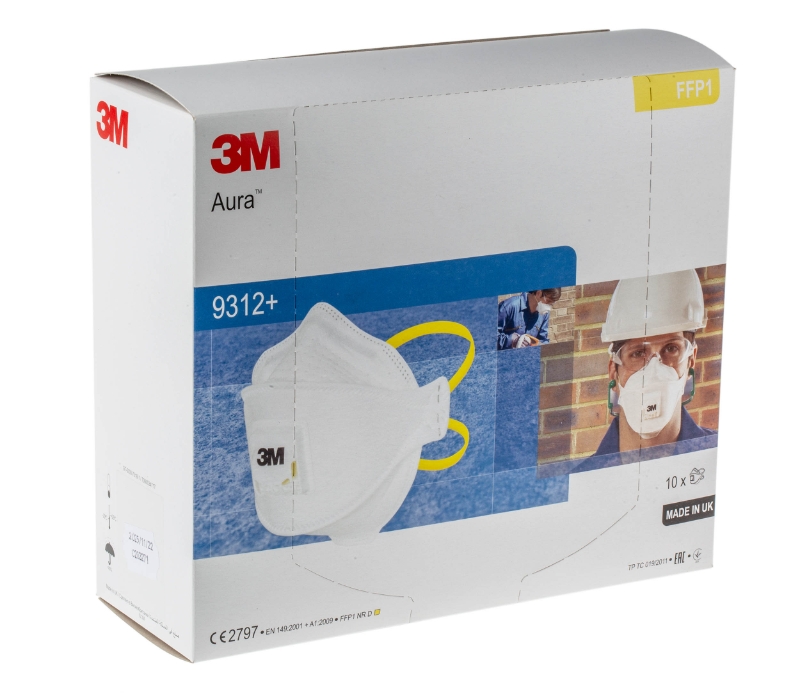 3M CAJA 10 UDES MASCARILLA DESECHABLE 9312 FFP1 C/VALVULA