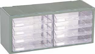 MODULO PLASTICO ROJO MULTIBOX MB-108 47x20.5x17cm 8 CAJONES