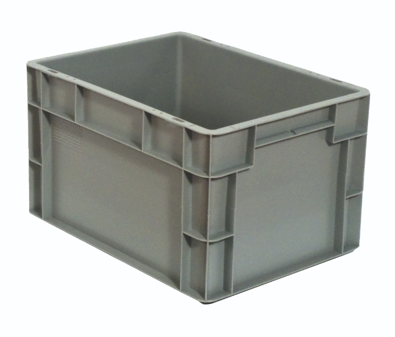 EUROBOX CAJA APILABE EU-4323L GRIS (ASAS CERRADAS)