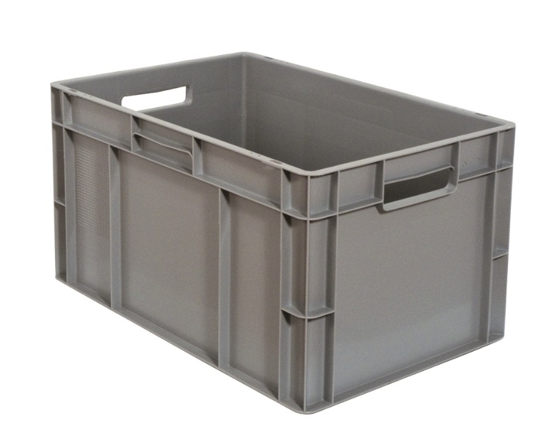EUROBOX CAJA APILABLE EU-6432L GRIS (ASAS ABIERTAS)