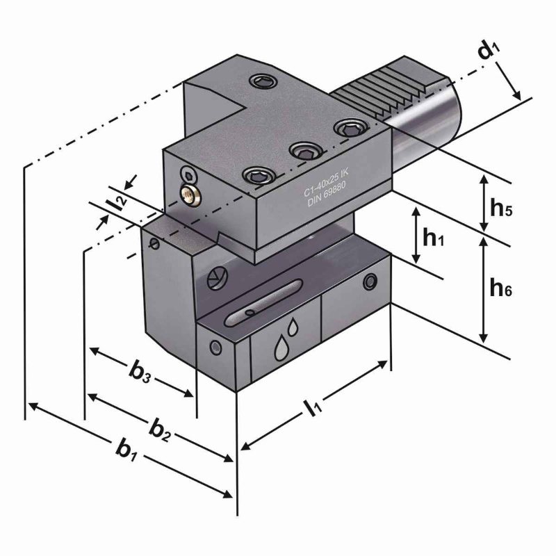 688061 PORTA HERRAMIENTAS RÖHM C1 DIN 69