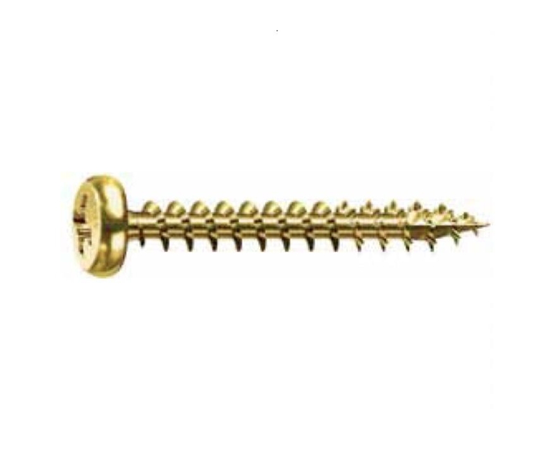 TORNILLO ABC SPAX C/REDONDA  BICROMAT-YELLOX 4X35