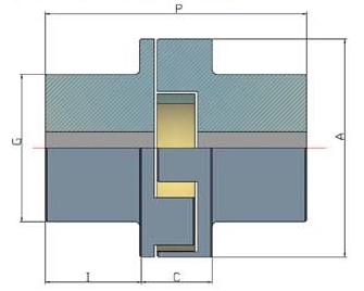 ACOPLAMIENTO ALBERT SRL-50 VULKOLLAN