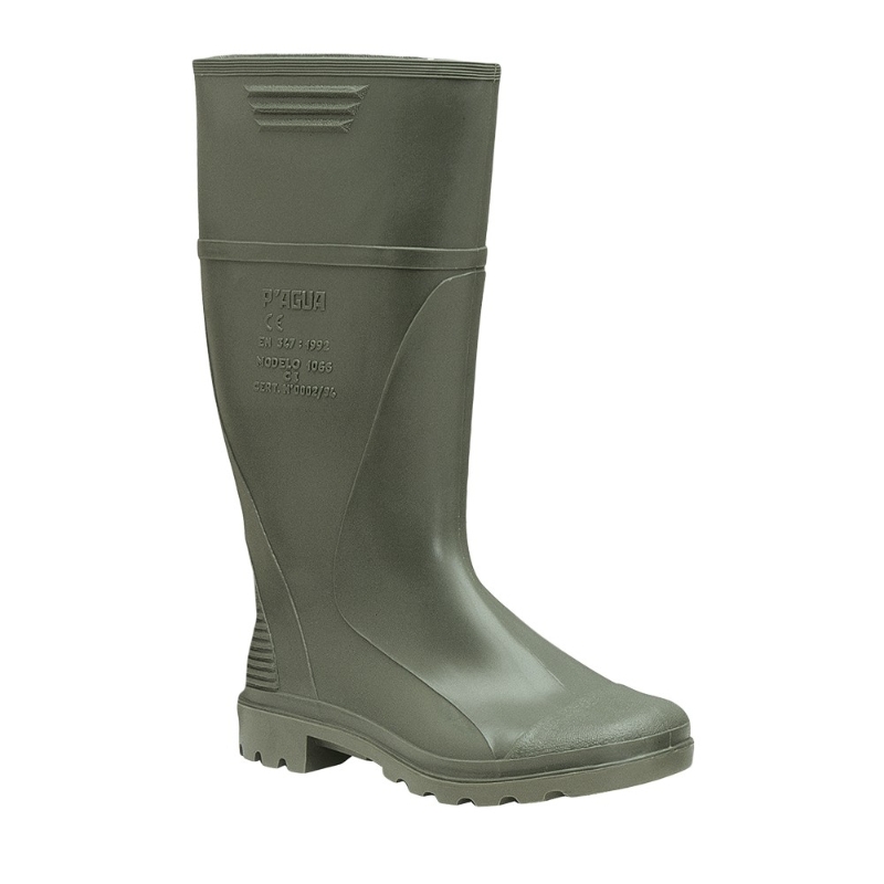 BOTA AGUA MONOCOLOR VERDE C/ALTA S/PUNTERA Nº41