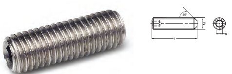 ESPIGA ALLEN DIN-913 INOX A2-AISI 304 M-2.5X5